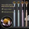 4 Pieces Three-Sided Soft Bristle Toothbrush, Ergonomic Handle Special Needs Toothbrush, Large Angle Soft Complete Teeth and Gum-Care Deep Cleaning Each Tooth, Random Color view 2