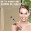 4 Pieces Three-Sided Soft Bristle Toothbrush, Ergonomic Handle Special Needs Toothbrush, Large Angle Soft Complete Teeth and Gum-Care Deep Cleaning Each Tooth, Random Color view 3