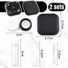 GDFHBD 2 Cosmetic Contact Lens Storage Boxes, Portable Contact Lens Boxes, Square Lens Storage Boxes, Suitable for Daily Storage and Travel Carrying. view 2