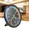 Aramox Round Thermometer Circular Dial Thermometer Transparent Curved Glass for Home Office Garden Greenhouse Nursery (TH101 Black) view 2