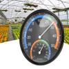 Aramox Round Thermometer Circular Dial Thermometer Transparent Curved Glass for Home Office Garden Greenhouse Nursery (TH101 Black) view 3