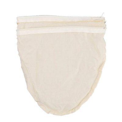 Ausla Coffee Filter Bag, Reusable Cotton with Stainless Steel Ring, Easy Zipper Design for Loose Leaf Tea and Coffee Brewing