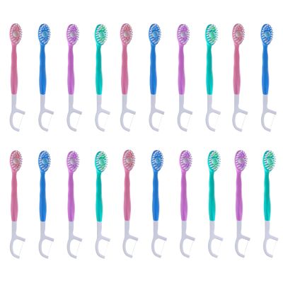 20 Pack Disposable Toothbrush with Toothpaste, Mini Toothbrush for Travel, Compact Oral Care Solution for Long Flights, Camping, and Office Commuting