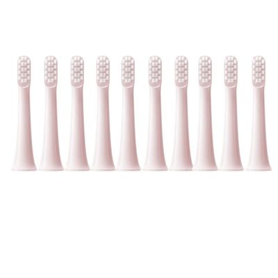 10PCS Compatible with Compatible with MIJIA T100 Replacement Brush Heads Electric Toothbrush Vacuum Soft Bristle Suitable Nozzles(10Pink)(10pink)(10pink)