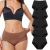 Veras Underwear Leak Proof Panties 5PCS, Veras Undies Incontinence Panties, Washable & Reusable Three Layer Leakproof Underwearfor Women Over 60 (S,5 PCS-C) view 1