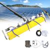 Solar Panel Cleaning Roller Brush, Adjustable Window Cleaning Tool with Pole, Outdoor Washing Equipment for Easy Maintenance view 1