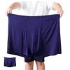 2XL-13XL Plus Size Comfort Men's Boxer Briefs Underwear 2-Pack Boys Middle-aged Elderly Seniors Loose Underpants Panties(Dark Blue,7XL) view 1