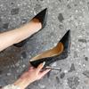 12cm/4.72-Inch High Heels for Women | Fashion Pointed-Toe Stiletto Pumps for Wedding, Office, Daily Commute, Dates,Black,9 UK view 2