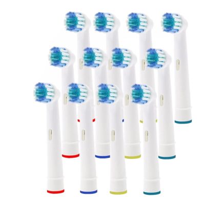 12Replacement Brush Heads Compatible with Oral-B Electric Toothbrush Fit Advance Power/Pro Health/Triumph/3D Excel/Vitality Precision Clean(12 Pcs)