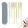 6Pcs Nose Hair Cutter 360 Rotating Double Sided, Portable Nasal Hair Cutter Manual for Women and Men