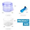 Denture Soaking Container Retainer Cleaner Box, Denture Pot Storage Holder Cup Retainer Cleaning Tub for False Teeth, Clear Aligner, Mouth Guard - Blue view 2