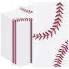 100 Pack Baseball Party Paper Napkins 13 x 16 Inches Unfolded, 3-Ply Disposable Napkins with Red Stitch Designs for Sports Birthdays, Tailgate Parties, and Baseball-Themed Table Decorations view 1
