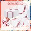 100 Pack Baseball Party Paper Napkins 13 x 16 Inches Unfolded, 3-Ply Disposable Napkins with Red Stitch Designs for Sports Birthdays, Tailgate Parties, and Baseball-Themed Table Decorations view 3