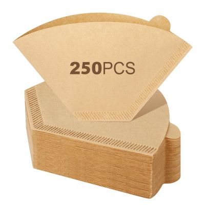 ZYFOTZUN 240 Count #2 Coffee Filtets 2-4 Cup, Premiun Unbleached Natural Coffee Paper Filters, No Blowout, Disposable Coffee Filter Cone Paper for Pour Over and Drip Coffee Maker