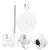 PLAFOPE Pet Hair Dryer Stand 135cm Adjustable Hair Blower Floor Holder Hands Free for Dog Grooming White view 3