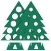 Vdaxvme Advent Christmas Calendar Wine Rack Practical Wood Advent Calendar Wine Stand Rack for Home Entertaining view 3