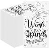 100 Pack Wash Your Hands Paper Napkins 13 x 16 Inches Unfolded, 3-Ply Disposable Napkins with Fun Handwashing Design for Bathrooms, Restaurants, Offices, and Everyday Use view 1