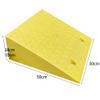 Heavy Duty Portable Wheelchair Ramp Non Slip Rubber Curb Ramp 7"/7.5" Rise for Easy Access Ideal for Homes & Vehicles Yellow 7.5in/19cm Size view 2