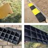 Heavy Duty Portable Wheelchair Ramp Non Slip Rubber Curb Ramp 7"/7.5" Rise for Easy Access Ideal for Homes & Vehicles Yellow 7.5in/19cm Size view 4