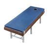 Folding Table Mattress, Memory Foam Comfort Topper with Breath Hole, Square Head Futon for Salons/Spas/Therapists, Navy Blue, 70x190cm view 1