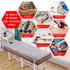 Folding Table Mattress, Memory Foam Comfort Topper with Breath Hole, Square Head Futon for Salons/Spas/Therapists, Navy Blue, 70x190cm view 2