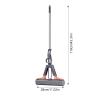PVA Sponge Squeeze Roller Mop For Cleaning Floors | Sponge Mop With 2 Absorbent Head Refills | Hands-Free Sponges Mops With Adjustable Stainless Steel Handle For Wet & Dry Use view 4