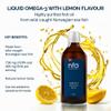 NFO Omega 3 Oil Lemon 250 ml High Strength Liquid Fish Oil from Norway Triglyceride Form with EPA DHA Natural Lemon Taste with Vitamin E view 2