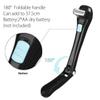 14.7inch Electric Back Hair Shaver Cordless Body Shaver 180 Degrees Foldable Back Pain-Free Backing Hairs Removal Shave Wet or Dry Detachable Body Hair Trimmer for Men Travel view 3