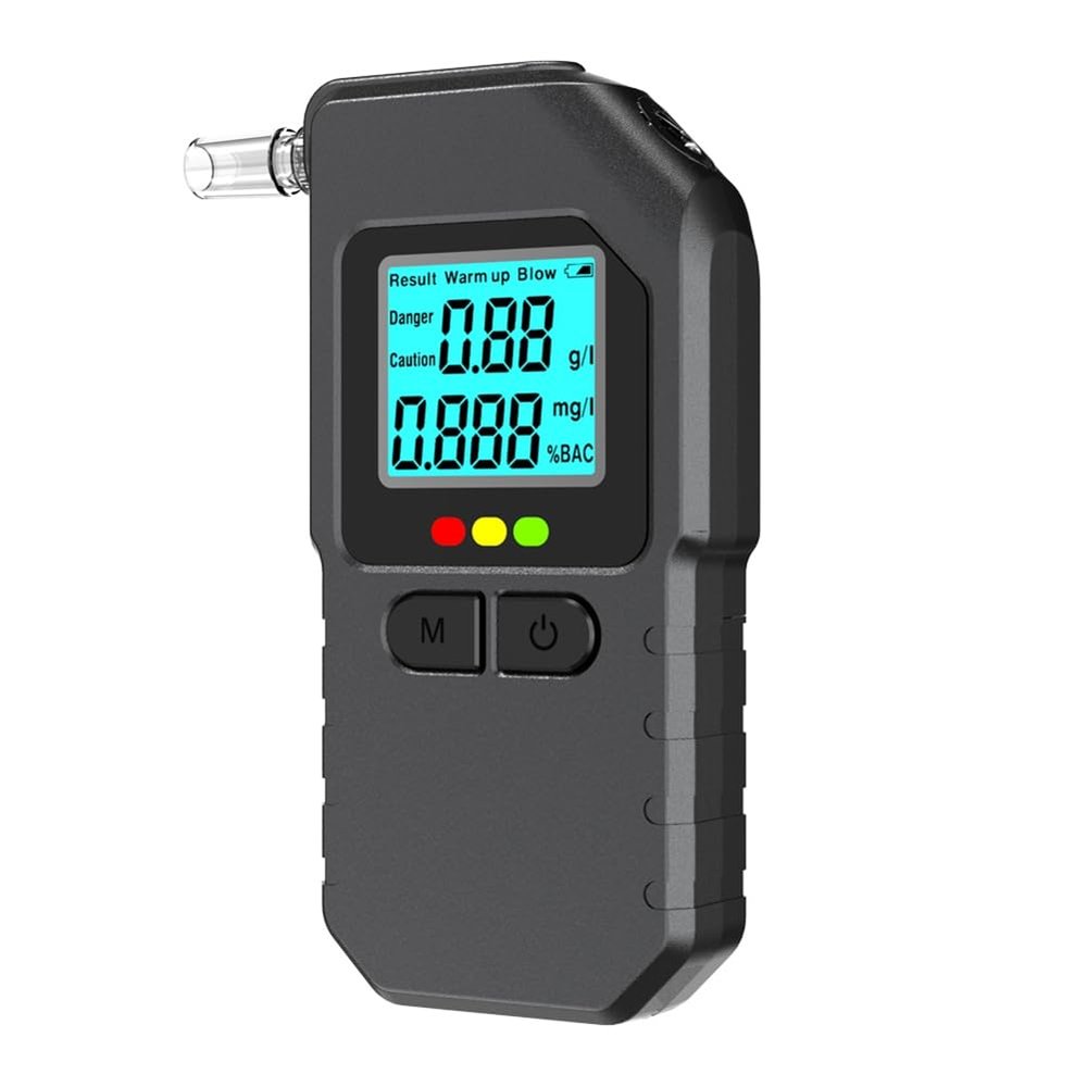 Cenei Personal Breath Detector Portable Professional High-Accuracy Breathalyzers for with LCD Digital Display