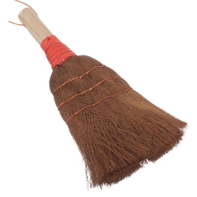 ERINGOGO Handmade Palm Fiber Desk Dust Broom Small Mini Desktop Duster Household Cleaning Tool for Corners and Stove Dust Removal Random Color