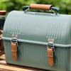 Suitable for The 9.4L Stanley Lunch Box Converted into a Coffee Master Box. Leather Handle Gloves, Non-Slip and Wear-Rsistant Genuine Leather Sheath with Locking Buckle view 2