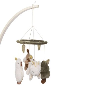 Jollein Mobile Baby Tiny Park Mit Tierfiguren Weiches Baby Mobile fr Babybett & Laufgitter Frdert Sinne & Aufmerksamkeit Geschenke zur Geburt