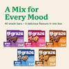Graze Snacks-Selection - 10 Boxes, Vegan Lunchbox snacks - Packaging may vary - 40x30g of at least 45% less sugar than average Cereal bars view 3