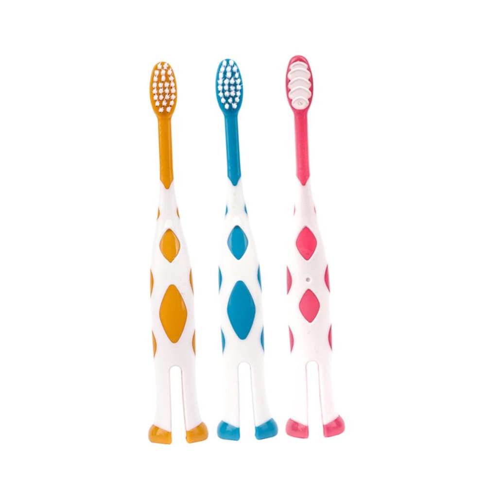 Homoyoyo Soft Bristle Kids Toothbrush Set for 2-5 Year Olds, 6 Pieces Cartoon Baby Tooth Brush Duo, Gentle Manual Toothbrushes for Toddlers Dental Care