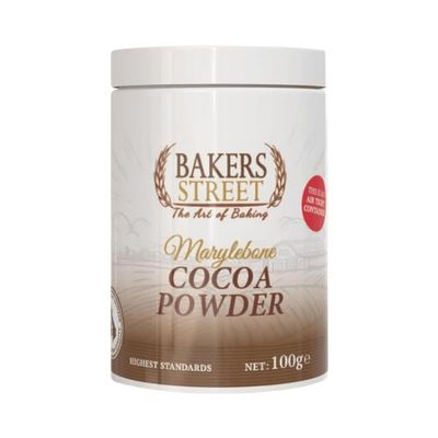 Bakers Street Alkalized Cocoa Powder 100g - Drak Brown Unsweetened