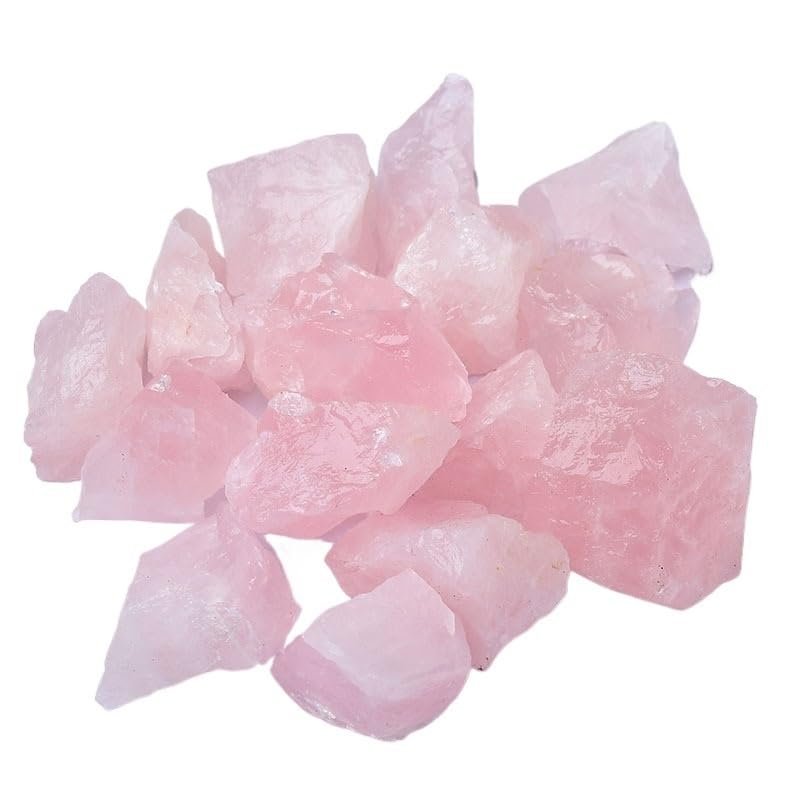 100g Natural Crystal Raw Stone Aroma Diffuser - Demagnetization Purification Color Mineral Energy Stones(Pink quartz,2-4cm)
