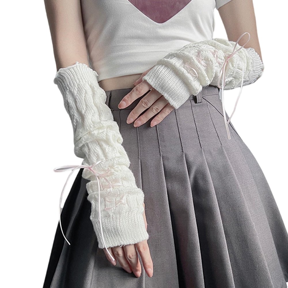 1pair Elbow Arm Sleeves Sweet Styles Oversleeves Beautiful Goddesses For Office Or School Use Adjustable Strap