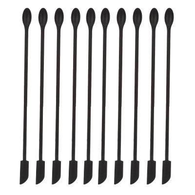 10Pcs Silicone Scraper Flexible Extended Curved Design Integrated Double Head Scraper
