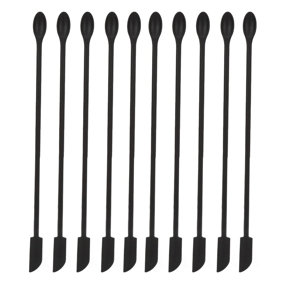 10Pcs Silicone Scraper Flexible Extended Curved Design Integrated Double Head Scraper