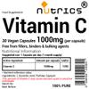 Nutrics 1000mg Vitamin C 100% Pure 30 V Capsules (1 Month Supply) - Free from Fillers Binders & Bulking Agents view 2