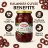 ANJOMAN 6 x Olive Kalamata Sliced 1L Jars | Catering Pack | Authentic Greek Sliced Olives view 2