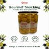 ANJOMAN 6 x Stuffed Almond Olive Green St. w/Almond Mammoth 358ml Jars | Catering Pack | Gourmet Greek Olives view 4