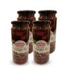 ANJOMAN 4 x Olive Kalamata Pitted Jumbo 358ml Jars | Bulk Pack | Premium Greek Olives in Brine
