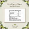 ANJOMAN 4 x Olive Green Sliced 1L Jars | Bulk Pack | Premium Mediterranean Sliced Olives in Brine view 4