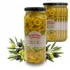 ANJOMAN 6 x Olive Green Sliced 358ml Jars | Catering Pack | Authentic Mediterranean Sliced Olives view 1