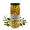 ANJOMAN 6 x Olive Green Sliced 358ml Jars | Catering Pack | Authentic Mediterranean Sliced Olives view 2
