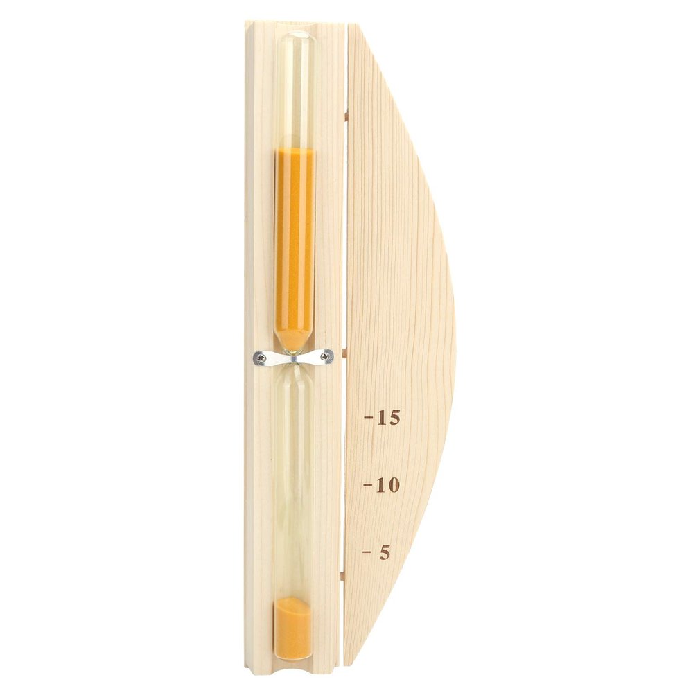 For Sauna, For Hourglass, 15-Minutes, Glass Timer, Wall-Mounted, Wooden, for Sauna Room