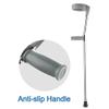 Lightweight Adjustable Forearm Crutches - Folding Aluminum Elbow Crutches with Pivoting Cuffs & Ergonomic Handles for Enhanced Comfort - Durable Support (Pair) view 4