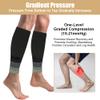 ACWOO Calf Support Compression Sleeves for Women Men, 1 Pair 15-21mmHg Class 1 Shin Splints Brace Support for Torn Muscle Pain Relief, Cramps, Sprains, Footless Leg Socks for Running Sports Flight view 4