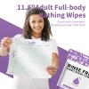 8 Packs XL No Rinse Body Wipes for Adults Bathing, Rinse Free Bathing Shower Wipes for Adults. Soap Infused, Disposable Body wipes for Elderly 200 PCS for Camping, Elderly, Post Surgery, Gym view 2